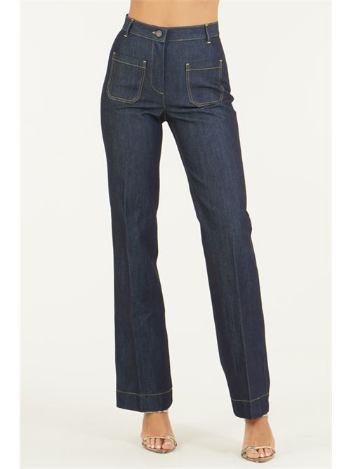Pantalone in denim The First | BERNADENIM BLU